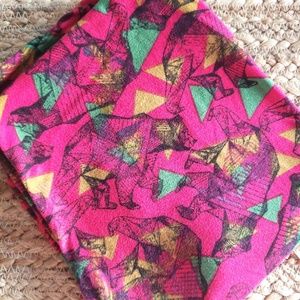 Lularoe OS  pink Bear Leggings